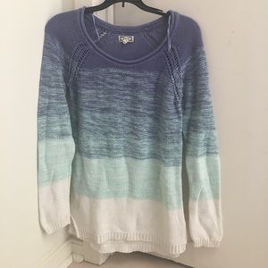 Blue ombré sweater